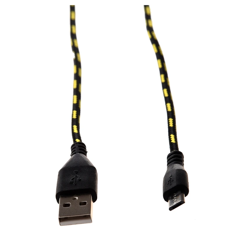 2 х 3 м Плетеный тканевый мини USB кабель для передачи данных и синхронизации