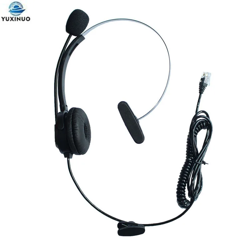 

Monaural Corded Operator Call Center IP Telephone Mic 4Pin RJ9 Plug Microphone Headset Headphone Call Center for 3Com Aastra