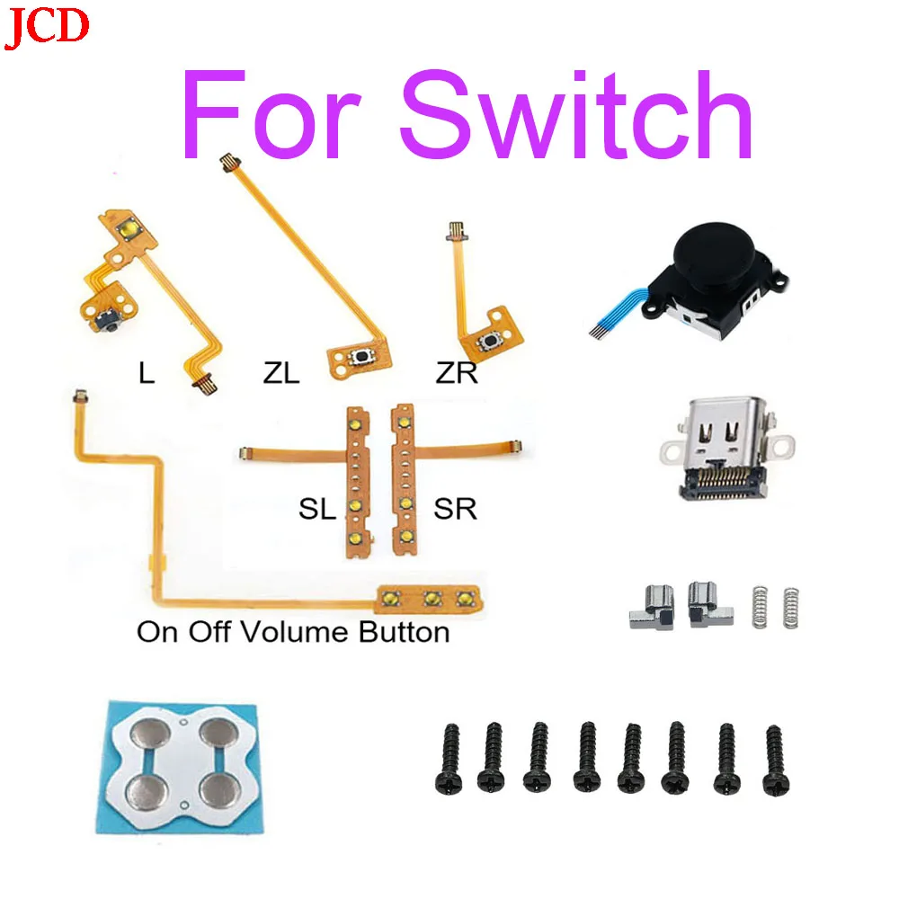 

Пусковые кнопки JCD ZL L SL ZL ZR L для левого и правого плеч, гибкий кабель для консоли Nintendo Switch NS, аналоговый джойстик/разъем Type-C