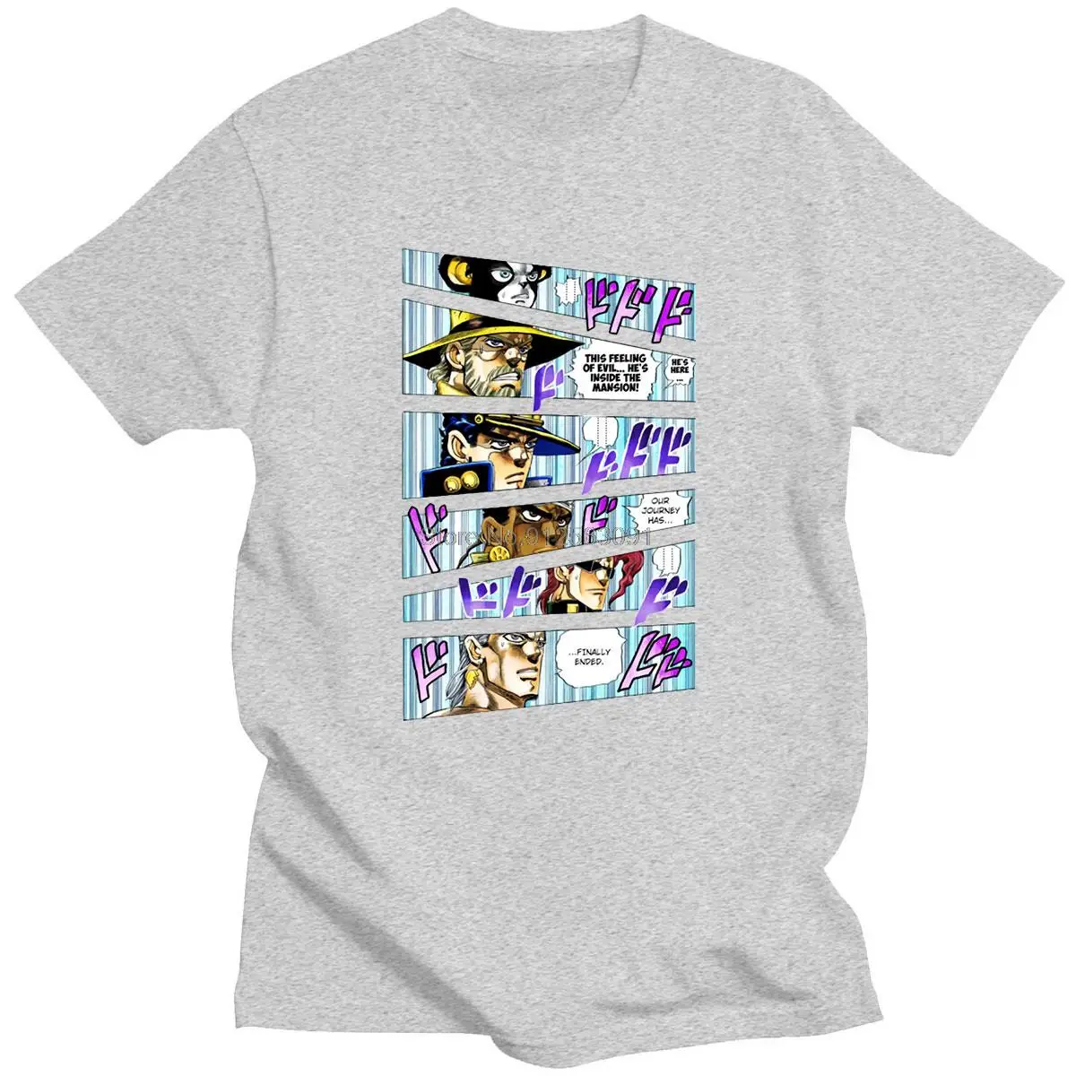 Летние футболки с принтом невероятных приключений Джоджо популярные лидер