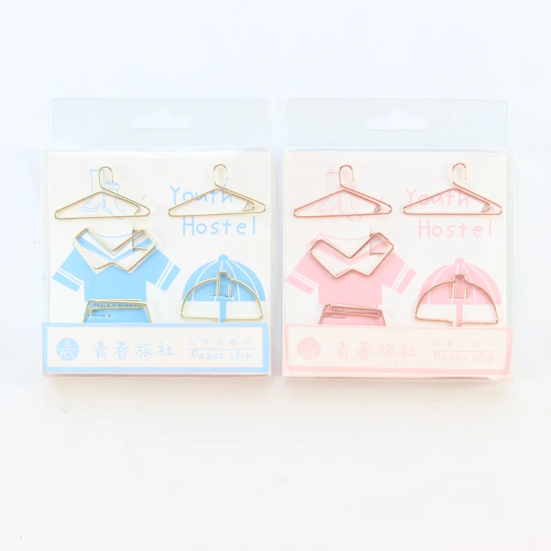 Милые Креативные металлические офисные и школьные зажимы Domikee набор