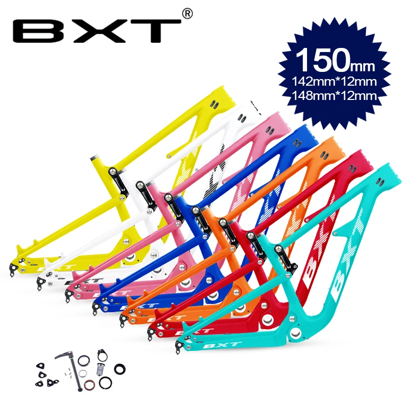 Сверхлегкая карбоновая полностью подвесная рама для горного велосипеда 29er 142/148