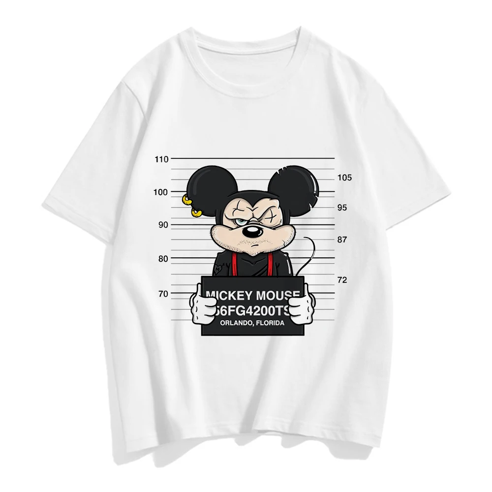 New Minnie Mouse T Shirt Women Kawaii Top Cartoon Graphic Tees Funny Harajuku Disney T-shirt Unisex Fashion Tshirt Female cheap graphic tees