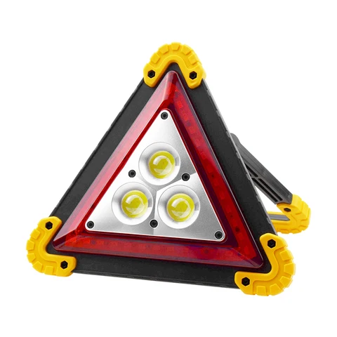 Портативный мигающий треугольный Предупреждение ительный знак треугольник фонасветильник Дорожная безопасность аварийная Аварийная сигнализация