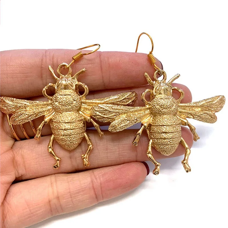 Новинка! Большая пчела серьги в викторианском стиле виде пчел Винтаж Стиль