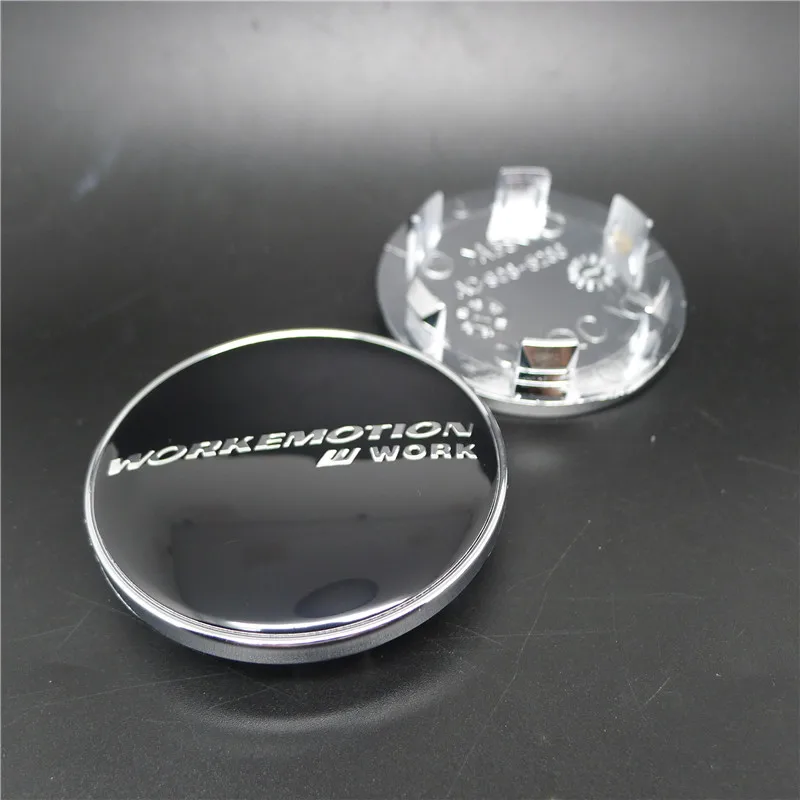 

4 шт., 59 мм, 53 мм, колпаки для центра колес автомобиля, ступица для W Work Emotion T1S F2S D3S W4S V5S, крышка дисков, эмблема, значок, черный хром