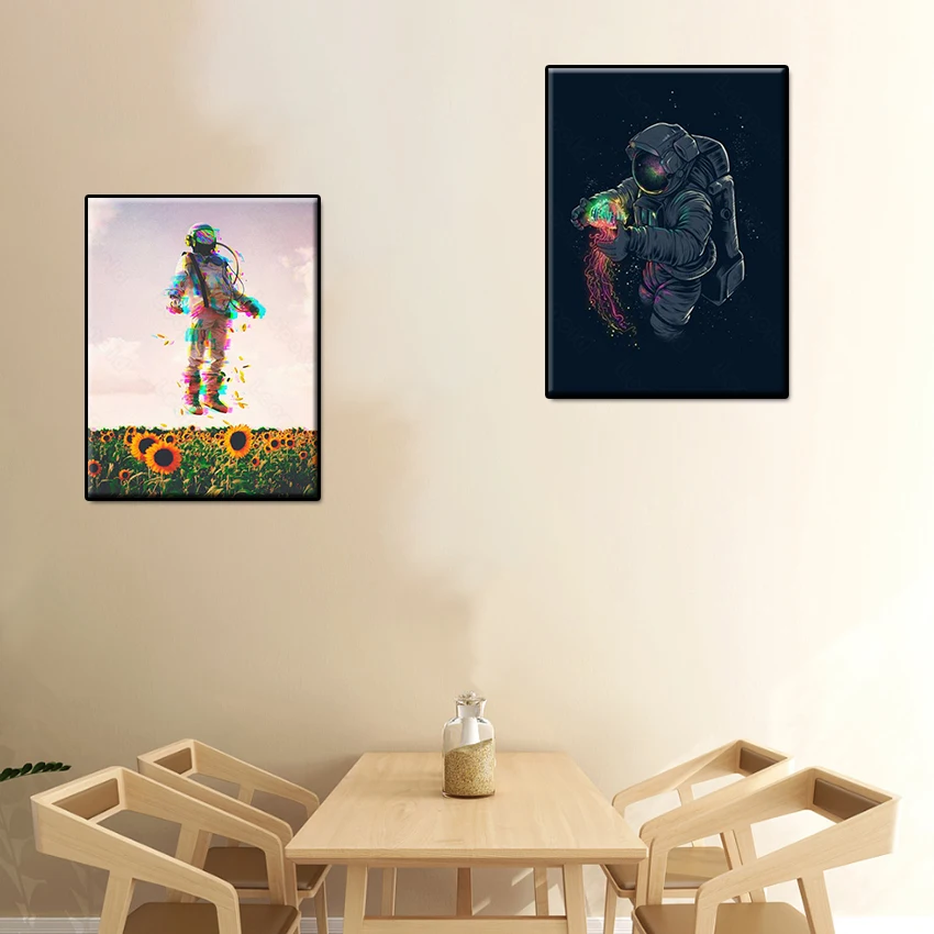 

5D Diy Diamond Painting 12 Patterns Modern Art Daydream Spaceman Square and Round Diamond Customizable Wall Art Home Decoration