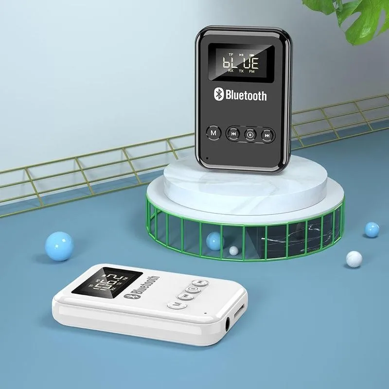 Новый приемник Bluetooth передатчик 2 в 1 BT V5.0 адаптер стиль FM/старый динамик