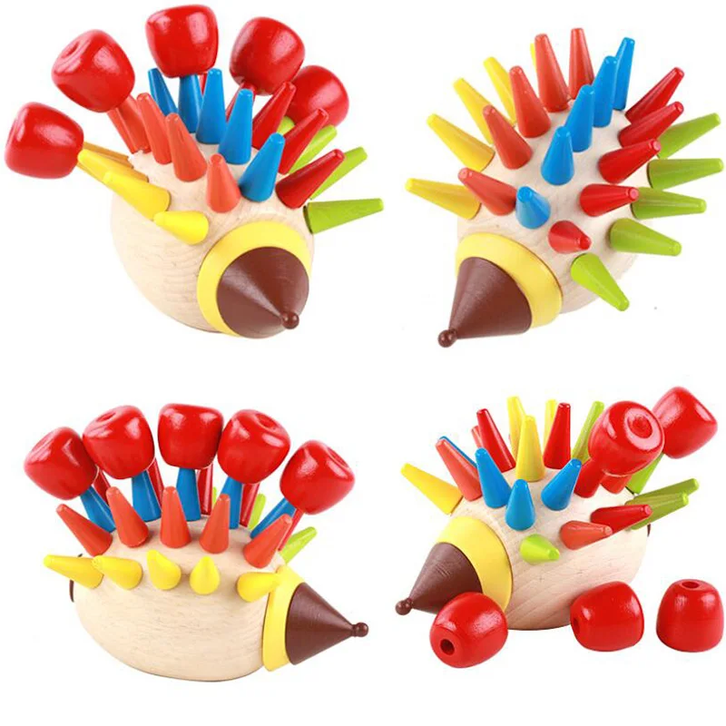 Магнитные цветные деревянные строительные блоки для детей раннего развития| |