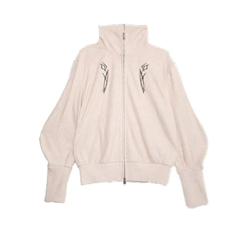 

XITAO Patchwork Zipper Knitted Cardigan Women 2021 Autumn Casual Fashion New Style Temperament All Match Women Clothes GWJ0369