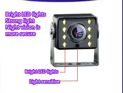 Verkauf 2021 Mai Neue Lkw Umkehrung Bild Display Mähdrescher HD Nachtsicht Display 7 Zoll 12 ~ 24V Bus Auto Desktop LCD Bildschirm