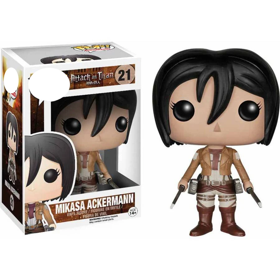 

Attack on Titan Figure 235 Levi 21 Mikasa Ackerman Action Figure Toy Doll Christmas Gift