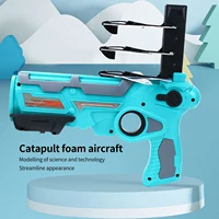 sky bubble catapult plane toy airplane one click ejection model foam airplane with 4pcs glider airplane launcheroutdoor for gift