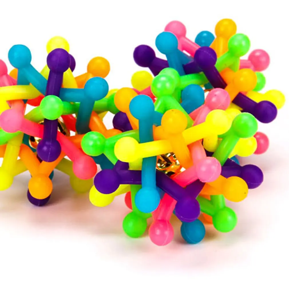 Стойкие к укусам цветные плетеные шарики кошечки Цветные Игрушки для питомцев