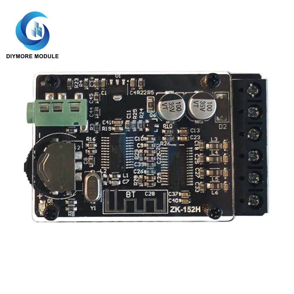 ZK-152H TPA3110D2 Bluetooth 5 0 Плата усилителя 15 Вт + 2 каналов стерео аудио с AUX разъемом чехол