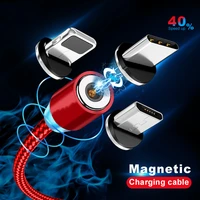 magnetic cable lighting 2 4a fast charge micro usb cable type c magnet charger 1m braided phone cable for iphone xs samsung wire