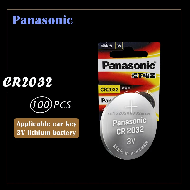 100 шт. бренд Новая батарея для цифрового фотоаппарата PANASONIC cr2032 3v кнопочная ячейка батарейки-таблетки для мобильного часо-компьютер cr 2032