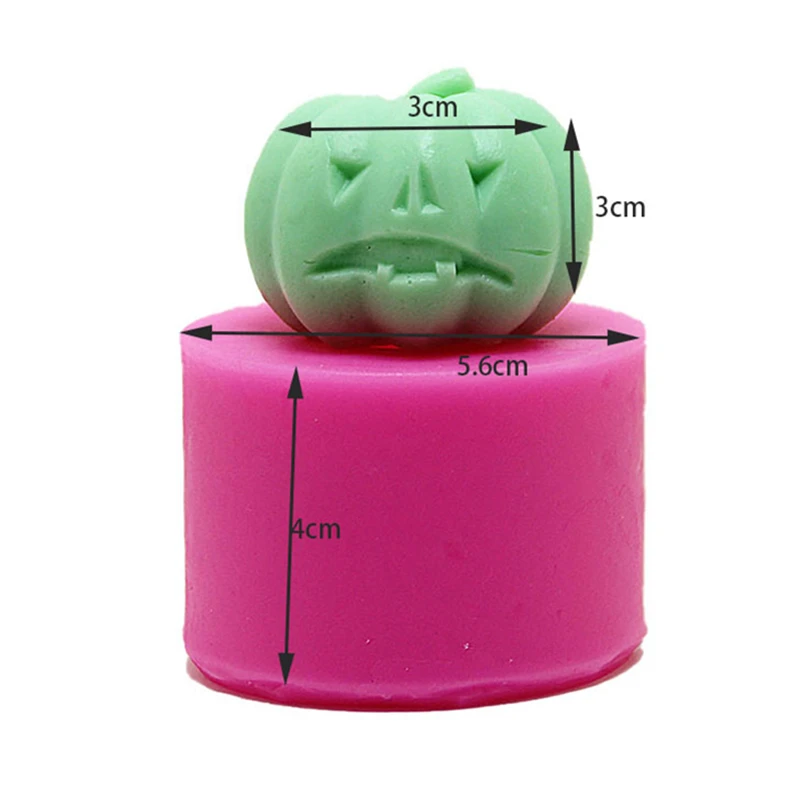 

1Pc Home Decoration Halloween Pumpkin Mold Handmade Candle Mold Scented Candle Mini Size DIY Tools