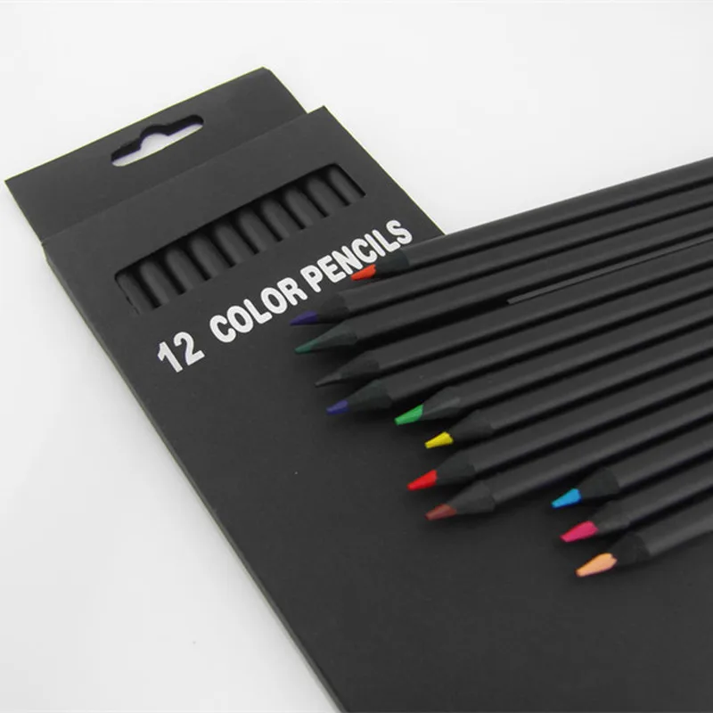 Новинка 12 шт./компл. высококачественные карандаши разных цветов кавайные