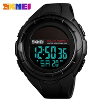 skmei solar sport mens watch luxury dual display waterproof military chrono alarm clock quartz wristwatches relogio masculino