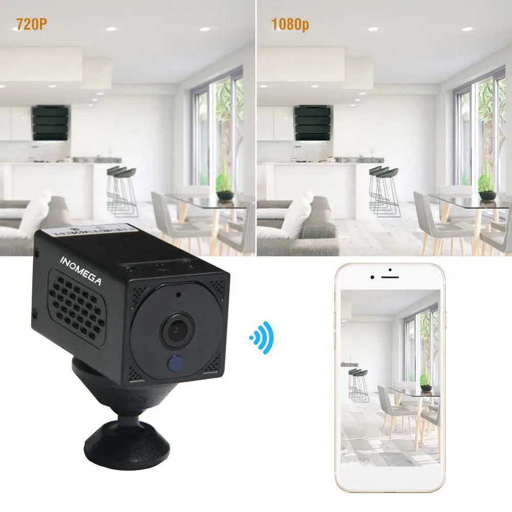 IP-камера видеонаблюдения INQMEGA Wi-Fi с аккумулятором | Безопасность и защита