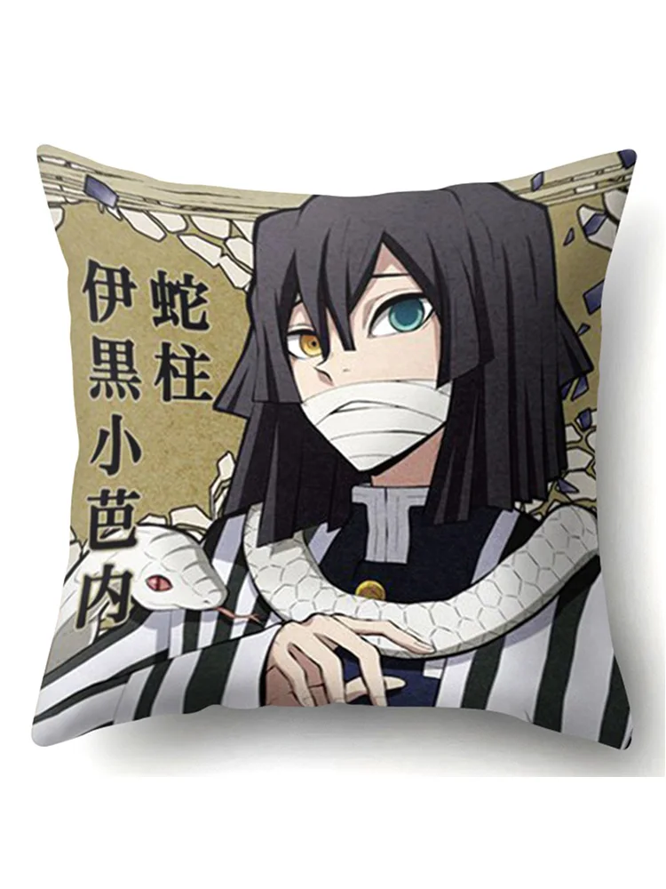 Aninme Devil's Blade 45*45cm Decorative Pillowcases Polyester Cushion cover Throw Pillow Case Pillowcase | Дом и сад