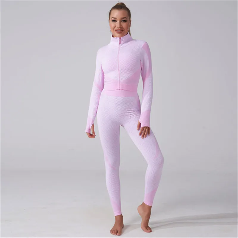 Комплект женской спортивной одежды из 2/3 предметов бесшовный комплект для йоги