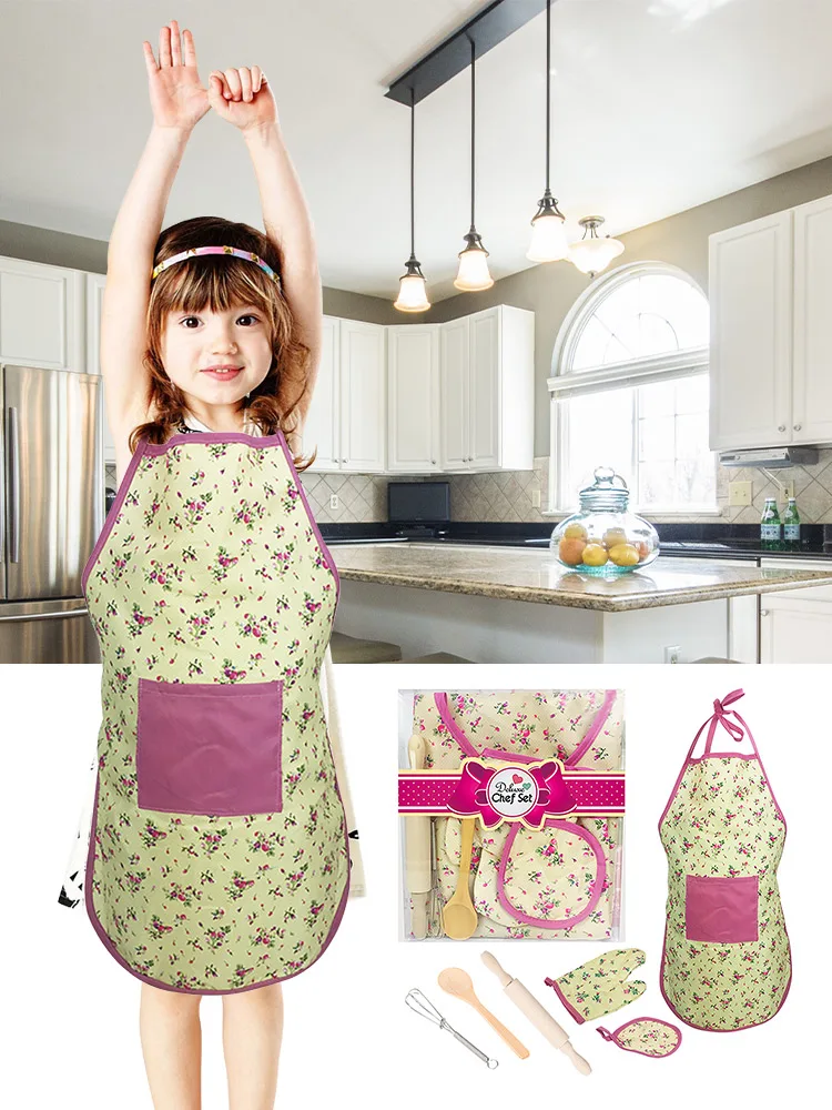 

Детский кухонный набор для выпечки, игрушки для девочек, ролевые игры, Детский костюм, ролевая игра, выпечка, набор для игр, игра для друзей