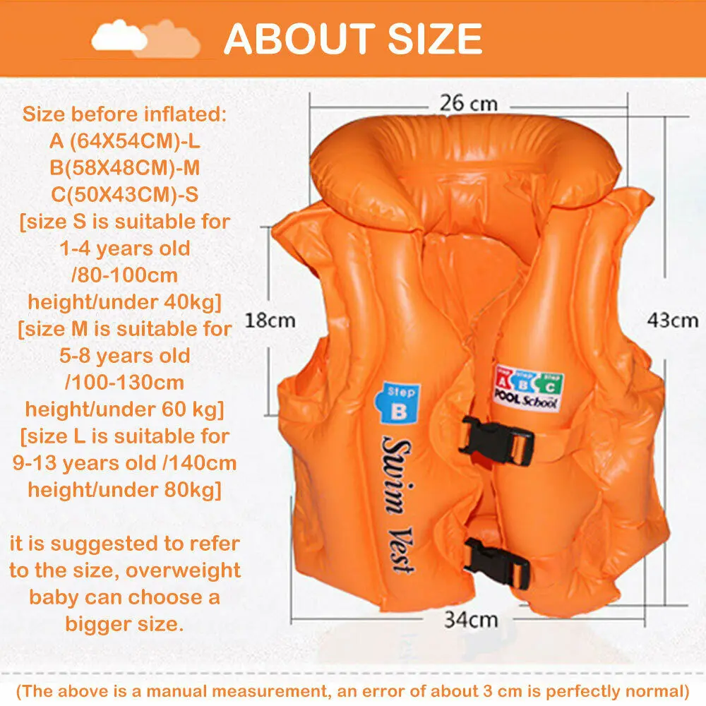 Children's inflable swimsui Baby life jacket floating swimsuit Buoyancy inflatable Kids swimming vest 2-6 | Спорт и развлечения
