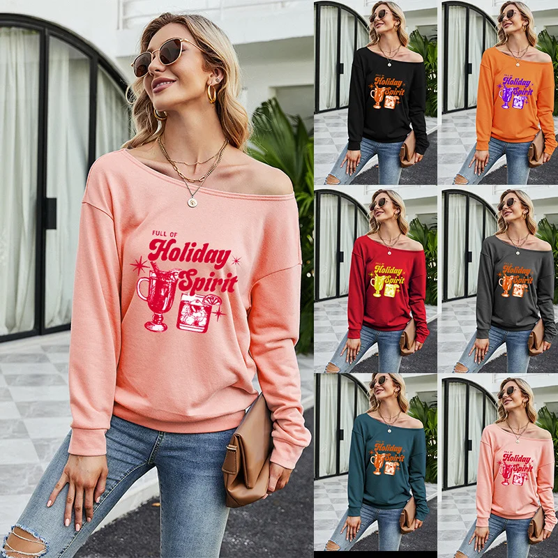 Женские свободные футболки джемперы топы с длинным рукавом и круглым вырезом