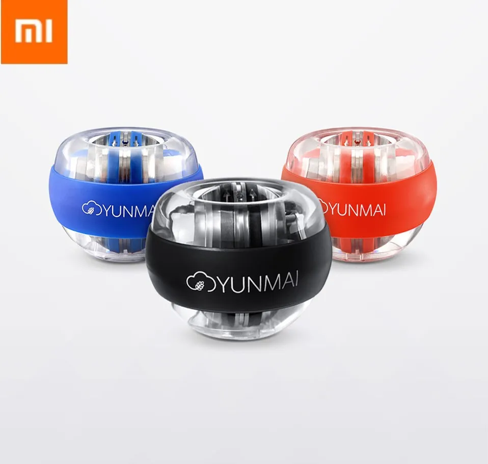 Xiaomi Mijia YunMai power ball кистевой тренировочный аппарат мощный кистевой Мяч Тренажер гироскоп со светодиодом мяч необходимый Спиннер-Антистресс игрушка