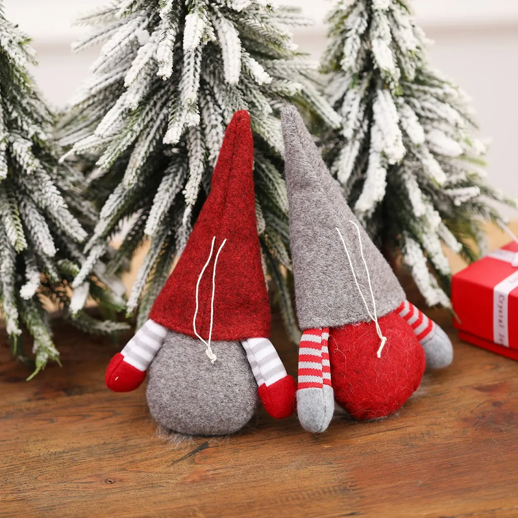 

Christmas Faceless Doll Plush Rudolph Pendant Ornament Xmas Tree Merry Christmas Decoration New Year 2022