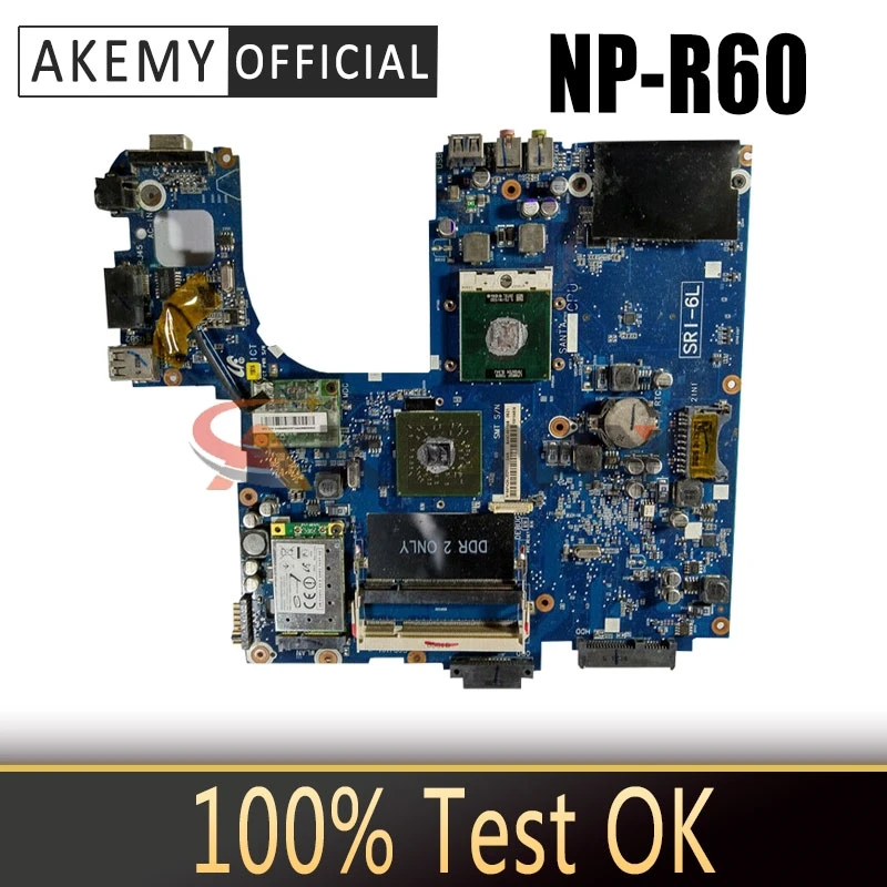 

AKEMY материнская плата для ноутбука Samsung R60 плюс NP-R60Y BA92-04772A основная плата RS600ME SB600 Radeon Xpress 1250 Бесплатная процессор