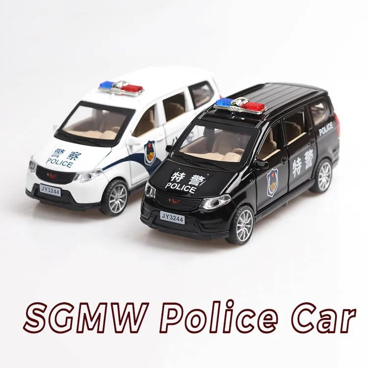 Автомобиль игрушечный в масштабе 1:32 микроавтобус SGMW полицейский автомобиль из