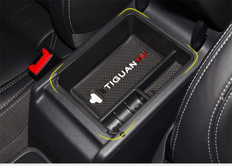 Подлокотник для хранения Коробка для VW Tiguan MK1 2009 2010 2011 2012 2013 центральной консоли перчатки лоток