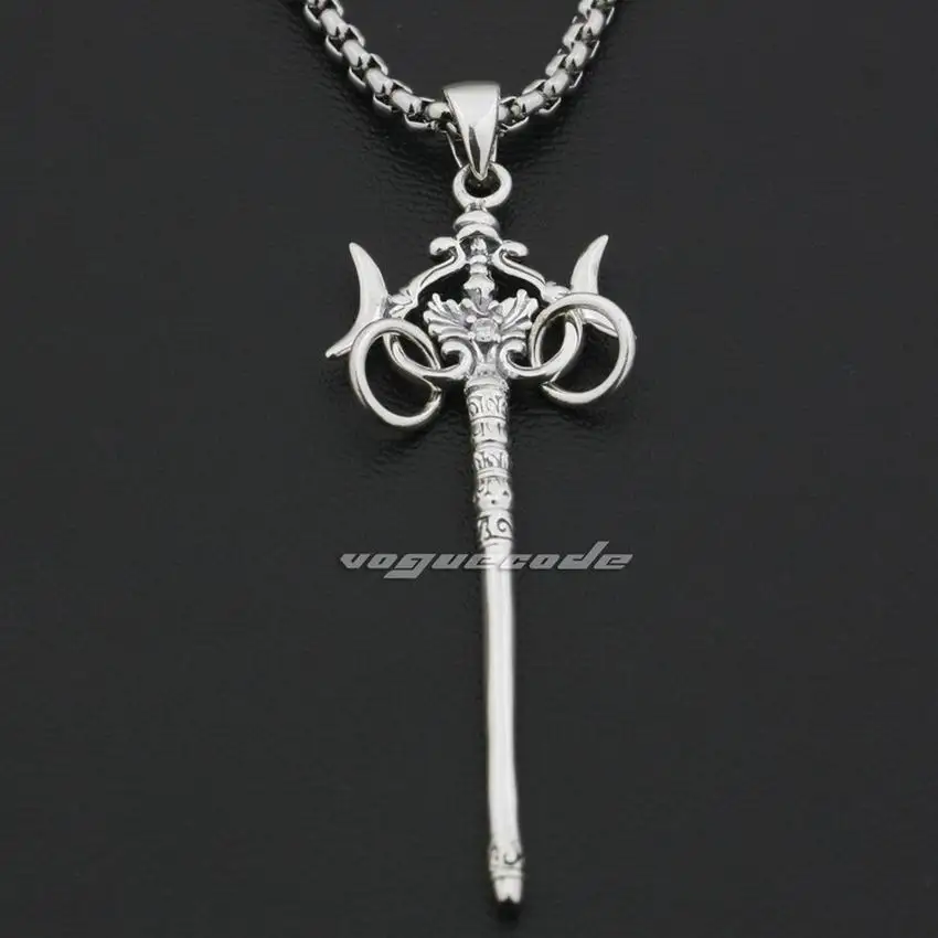 Мужская Байкерская подвеска 9F025 из стерлингового серебра 925 пробы с японским