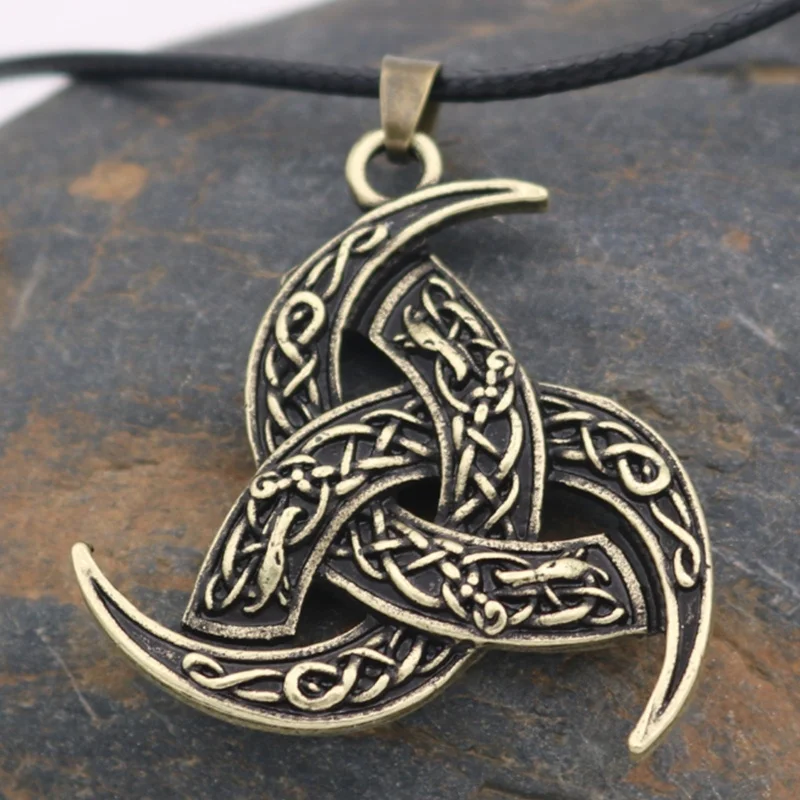 Викинги треугольник Амулет ожерелье винтажное высокое качество металлический