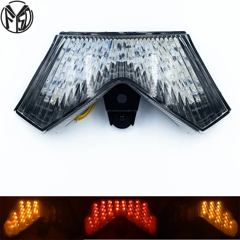 

Rear brake signal integrated LED light smoke 2006-2015 Kawasaki Ninja ZX14 ZX14R ZX-14 ZX-14R ZX1400 ZZR1400 Motorcycle light