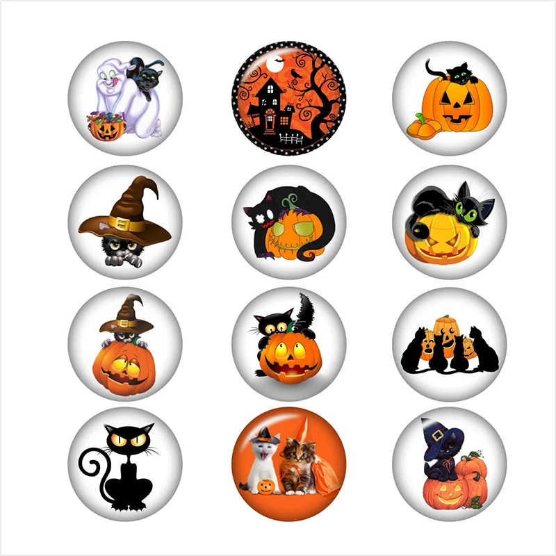 Лампа в виде тыквы на Хэллоуин стекло украшение с защелкой фото печать держатель