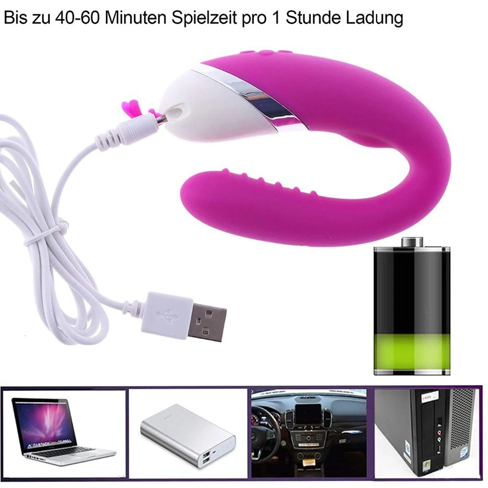 Вибратор силиконовый для пар 12 Скоростей водонепроницаемый Стимуляция клитора и