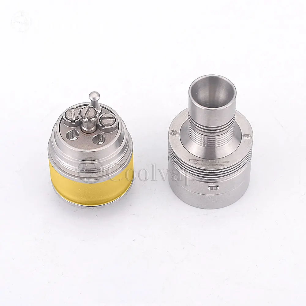 

coolvape YFTK ParavozZ Ghost V2 Style RDTA airflow intake atomizer 22MM 316SS Single coil deck Rebuildable Tank Atomizer