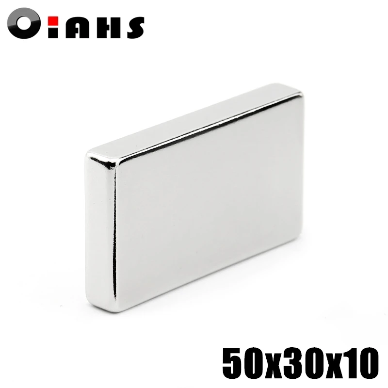 Неодимовый магнит из редкоземельных блоков f50x30x10 мм 20 шт. | Обустройство дома
