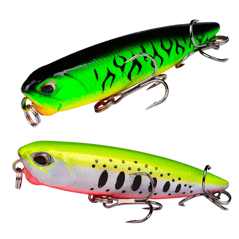 

1pc Fishing Lures Good Pencil Bait 8# Hooks 12 Colors Available High Quaity Artificial Lifelike Crankbait Wobbler Fishing Tackle
