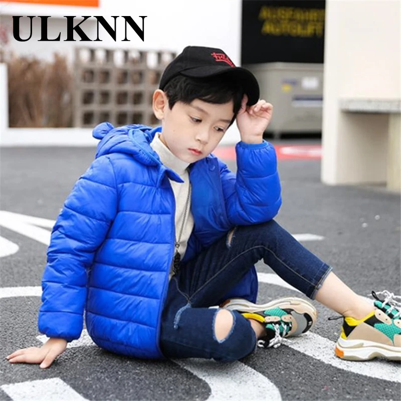 ULKNN детская пуховая тонкая одежда на Хлопчатобумажной Подкладке для малышей