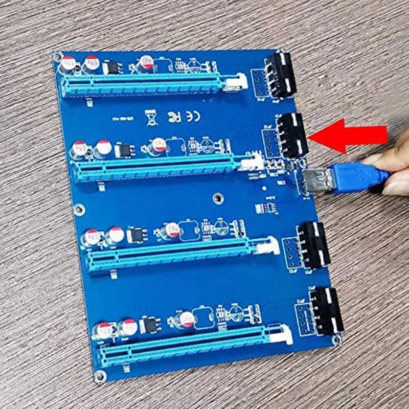 pci e x1 к 4pci e x16 расширенный комплект с