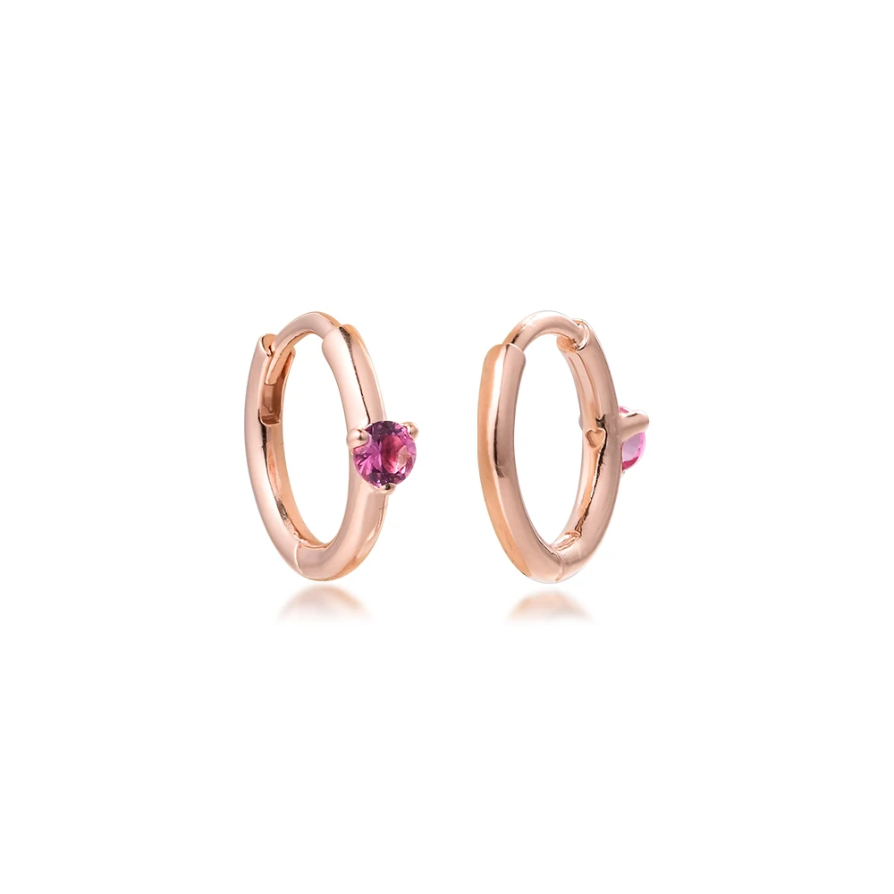 

Серьги-кольца Huggie женские, ювелирное изделие под розовое золото, бижутерия, подарок на день Святого Валентина, 2021