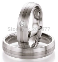 luxury handmade titanium stainless steel white gold color mens and womens engagement wedding bands cz diamonds couples rings