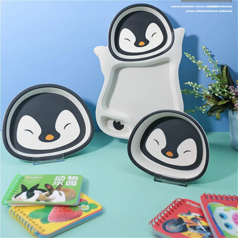 Наборы для здорового ребенка посуда в виде панды пингвина тарелка еды чашка