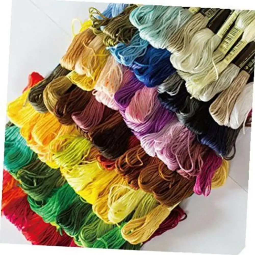 Горячая Распродажа 50 шт. хлопковое шитье смешанных цветов крестообразные нитки