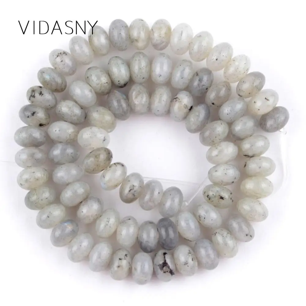 Бусины из натурального камня Серый лабрадорит круглые бусины для изготовления